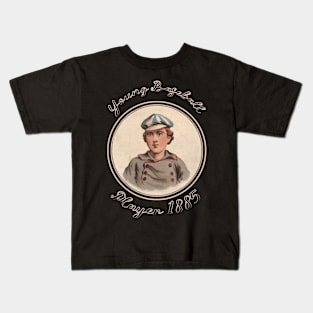 Young Baseball Player 1885 - vintage illustration - digitally edited Kids T-Shirt